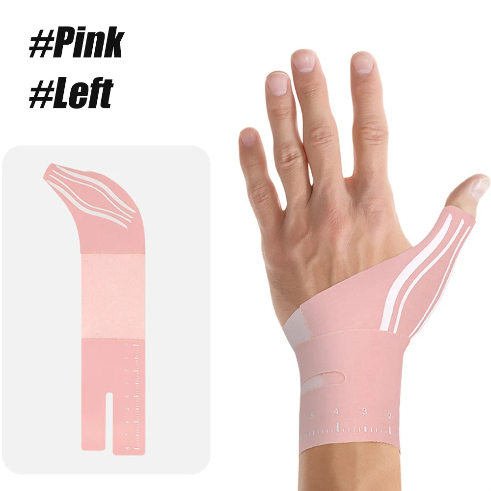 1PCS 2-in-1 Ultra-Thin Thumb & Wrist Brace - Adjustable Compression for Carpal Tunnel, Trigger Thumb, Tendonitis & Ulnar Support - Sun Studio