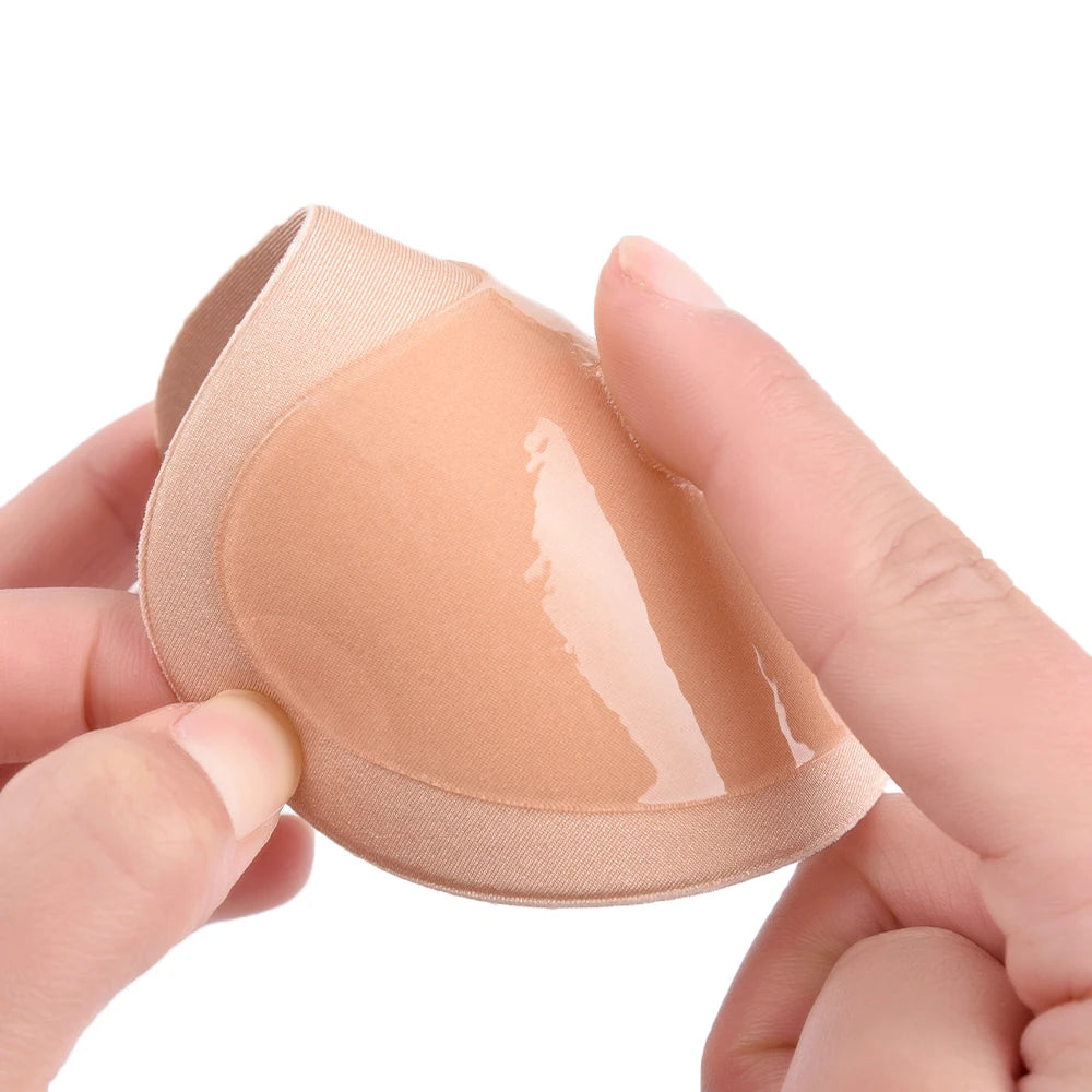 Sticky Chest Pad Push Up Bra Thicker Sponge Bra Pads Breast Lift Up Enhancer Silicone Removeable Inserts Swimsuit Invisible Bra - Sun Studio