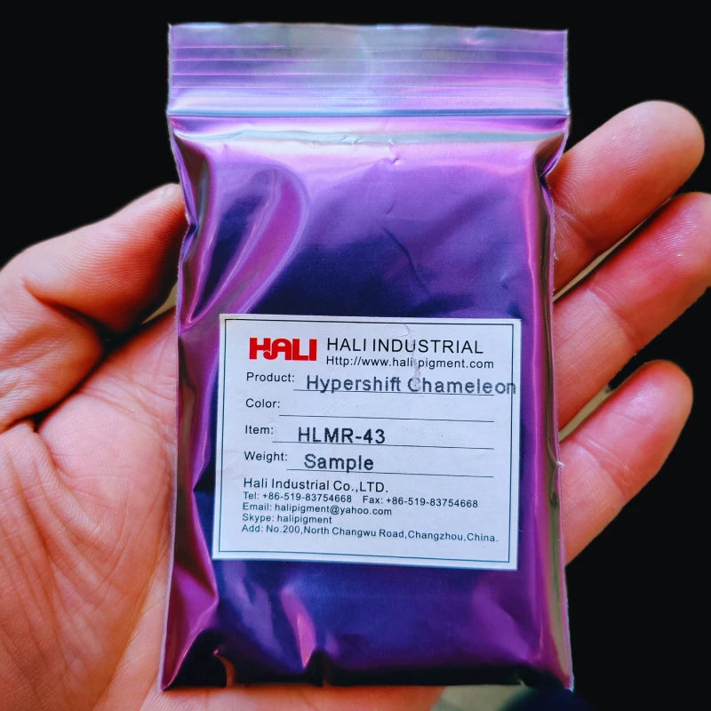 1G/Jar Super Chameleon Automotive Paint Pigment Powder Hypershift Chameleon Pigment Colorshift Blue/Red/Purple Item:HLMR-46 - Sun Studio