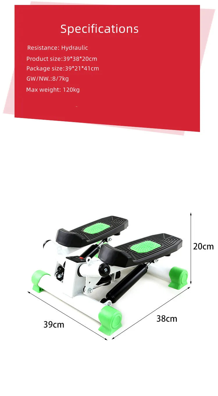 Gym Equipment Leggings Stepper Exercise Fitness Mini Twist Stepper Machine With Resistance Band - Sun Studio