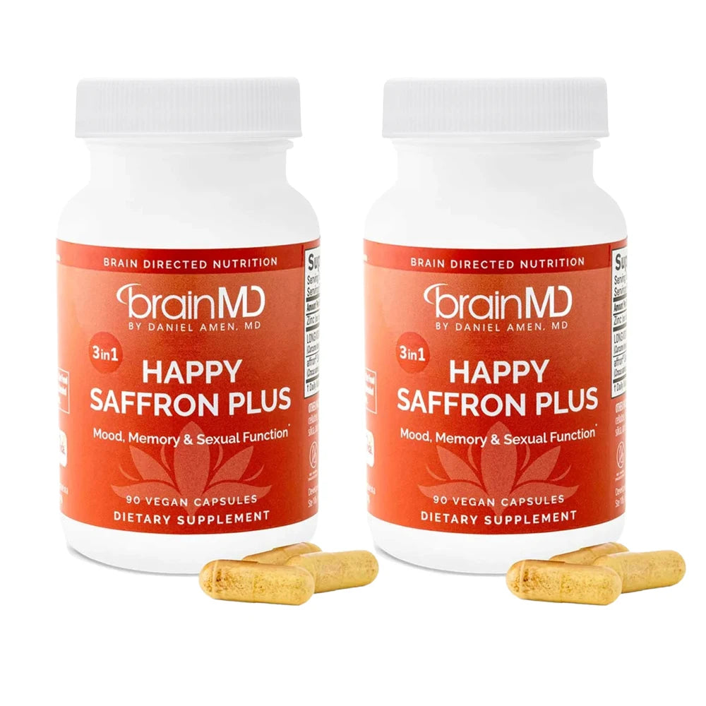 Saffron Supplements With Saffron Flower Extract, Curcumin & Zinc for Mood, Memory & Eye Health, Joint Supplements for Men Women - Sun Studio