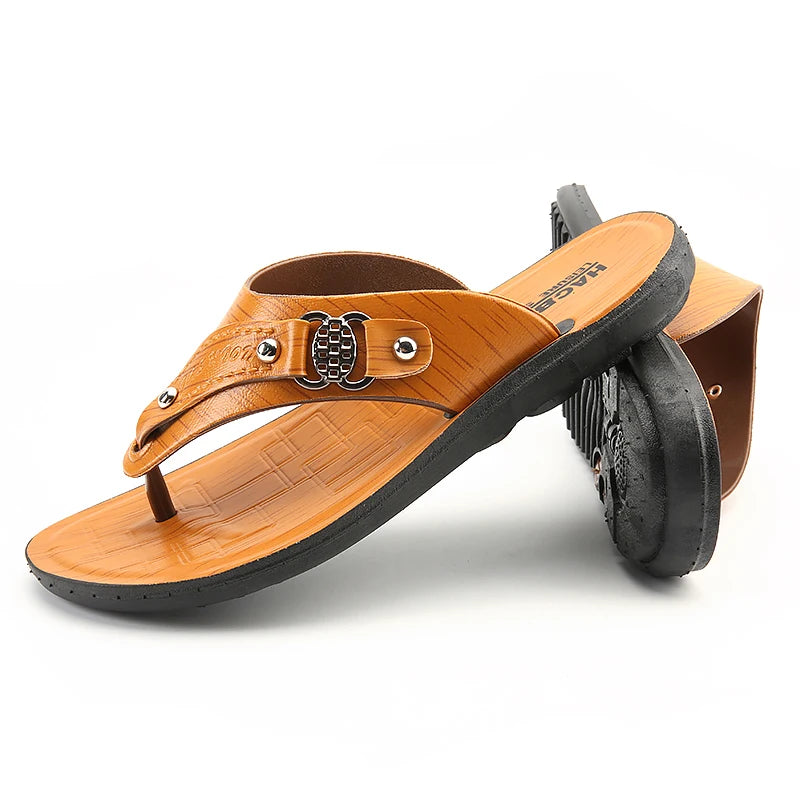 Flip Flops Men Summer Slippers For Men Comfortable Outdoor Beach Shoes Male - Sun Studio