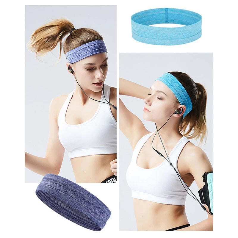 Outdoor Exercise Sweat Absorption Fitness Headband Man Woman Headband Elastic Bicycle Yoga Exercise Sweat Band - Sun Studio