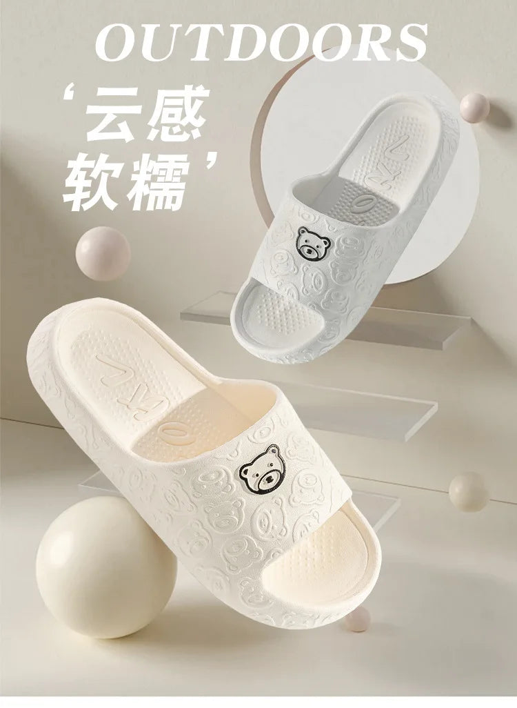 Anti-slip Indoor Toilet Slippers Bathroom Home Use Wearing a Slug Outside Living Room Slippers New Summer House Shoes Slipper - Sun Studio