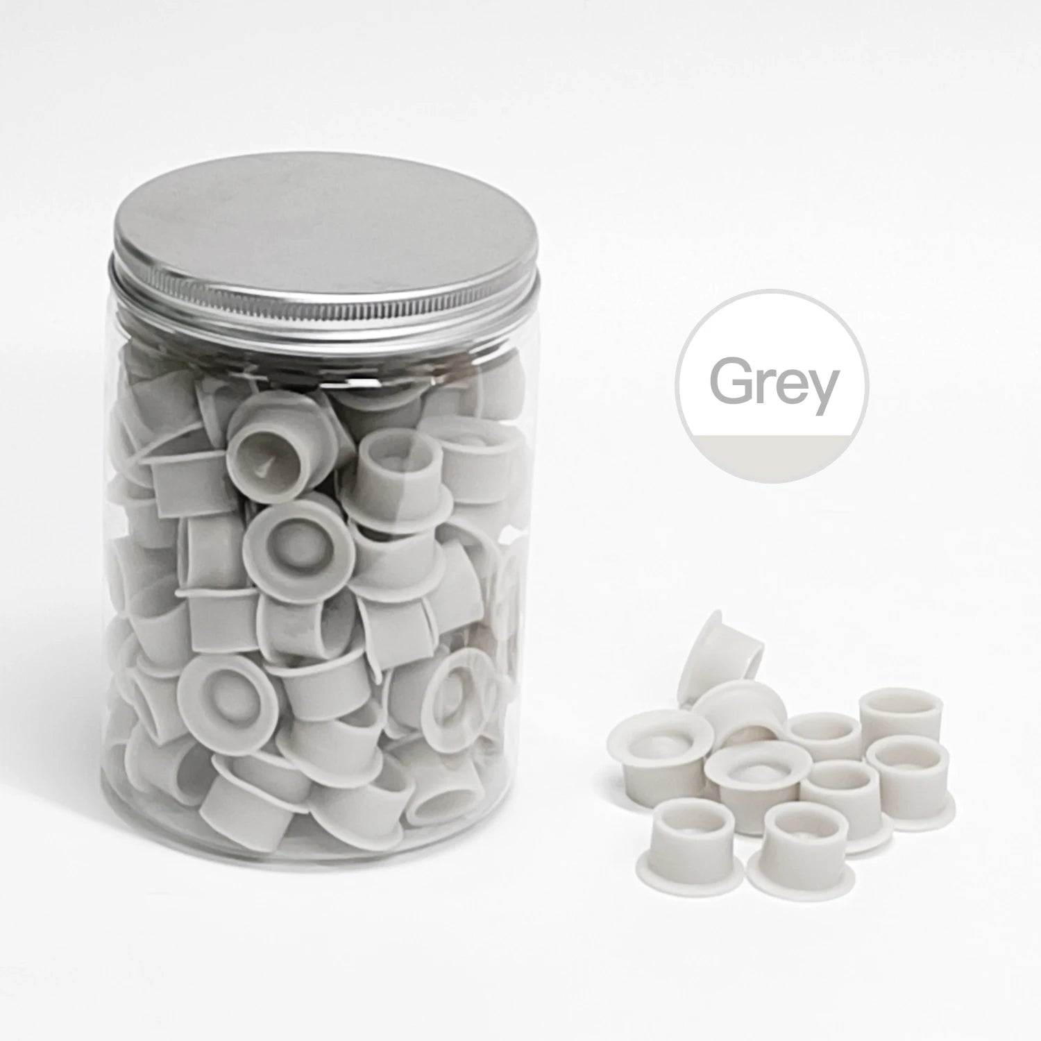100pcs Tattoo Ink Cups Disposable Silicone tattoo ink container Canned round ink Caps Permanent Makeup Container Tattoo supplies - Sun Studio