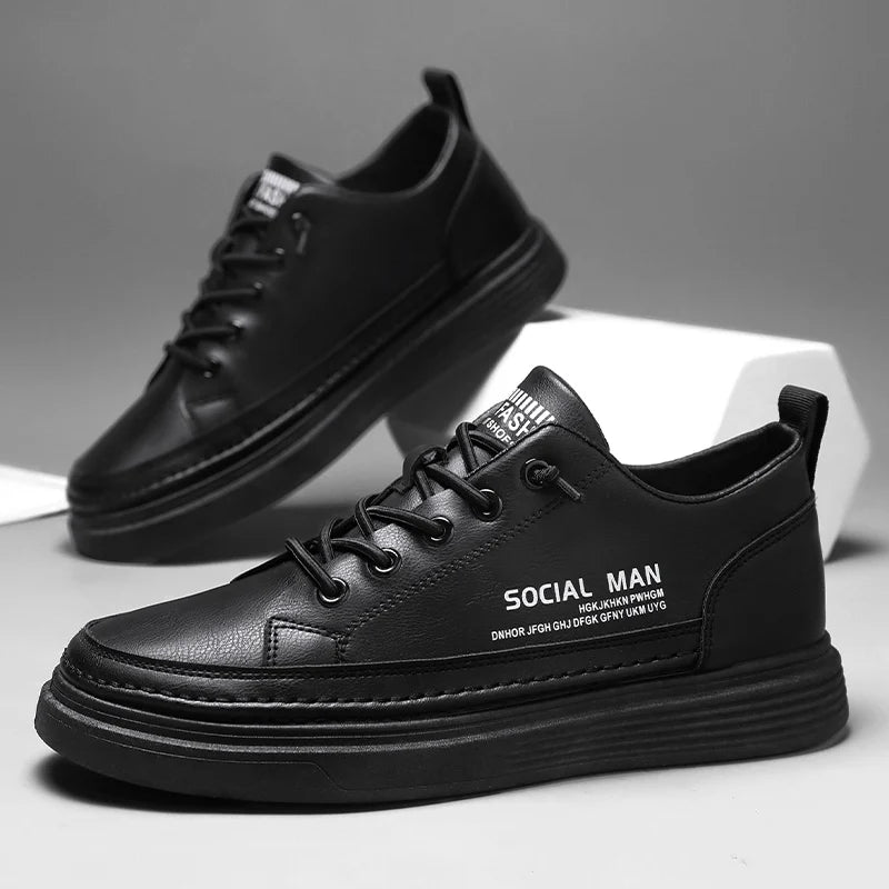 Sports Shoes Men's High-top Casual Shoes Platform Footboard Shoes Spring and Autumn Comfortable Fabrics Luxury Designer Shoes