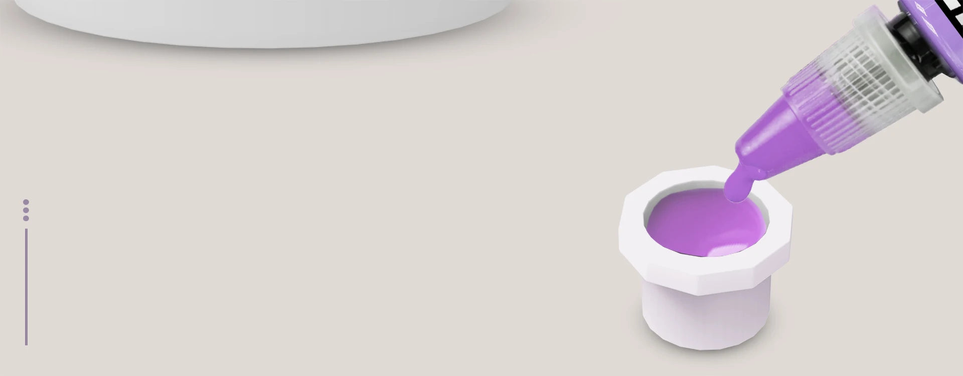 POPU Ink Cups 60 pcs Medium-12mm Disposable Soft White/Purple Colors for Permanent Makup & Tattoo Used - Sun Studio