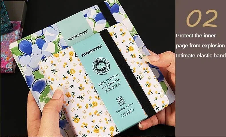 POTENTATE 100% Cotton Watercolor Book Square Sketchbook 300g Art Drawing Sketch Pad potentate бумага акварели - Sun Studio
