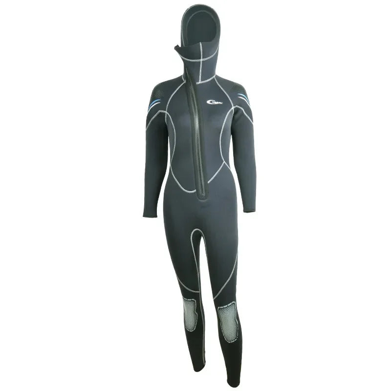 YONSUB Scuba Front Zipper 5MM Long or Short Sleeves Neoprene Men Diving Snorkeling Wetsuit Underwater Hunting Surfing Swimsuit - Sun Studio