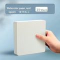 Square/Round Watercolor Paper 300g 25 sheets Professional Water Color Paper Postcard For Painting School Supplies - Sun Studio