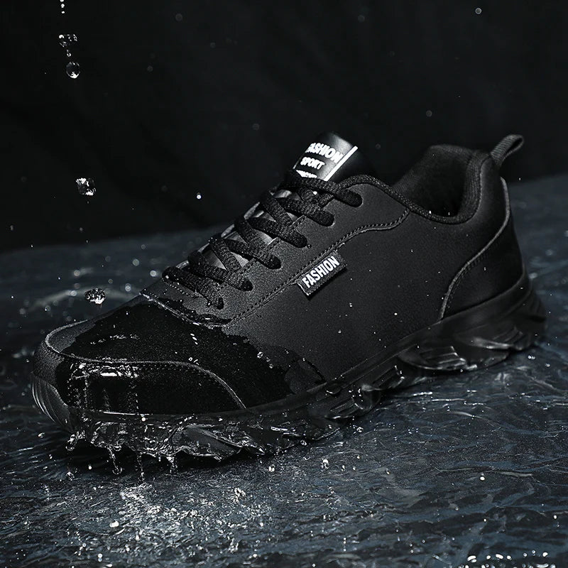 Winter Light Men Sneakers Lace Up Casual Shoes For Men Cushioning Men Sport Shoes For Running Outdoor Waterproof Walking Shoes - Sun Studio