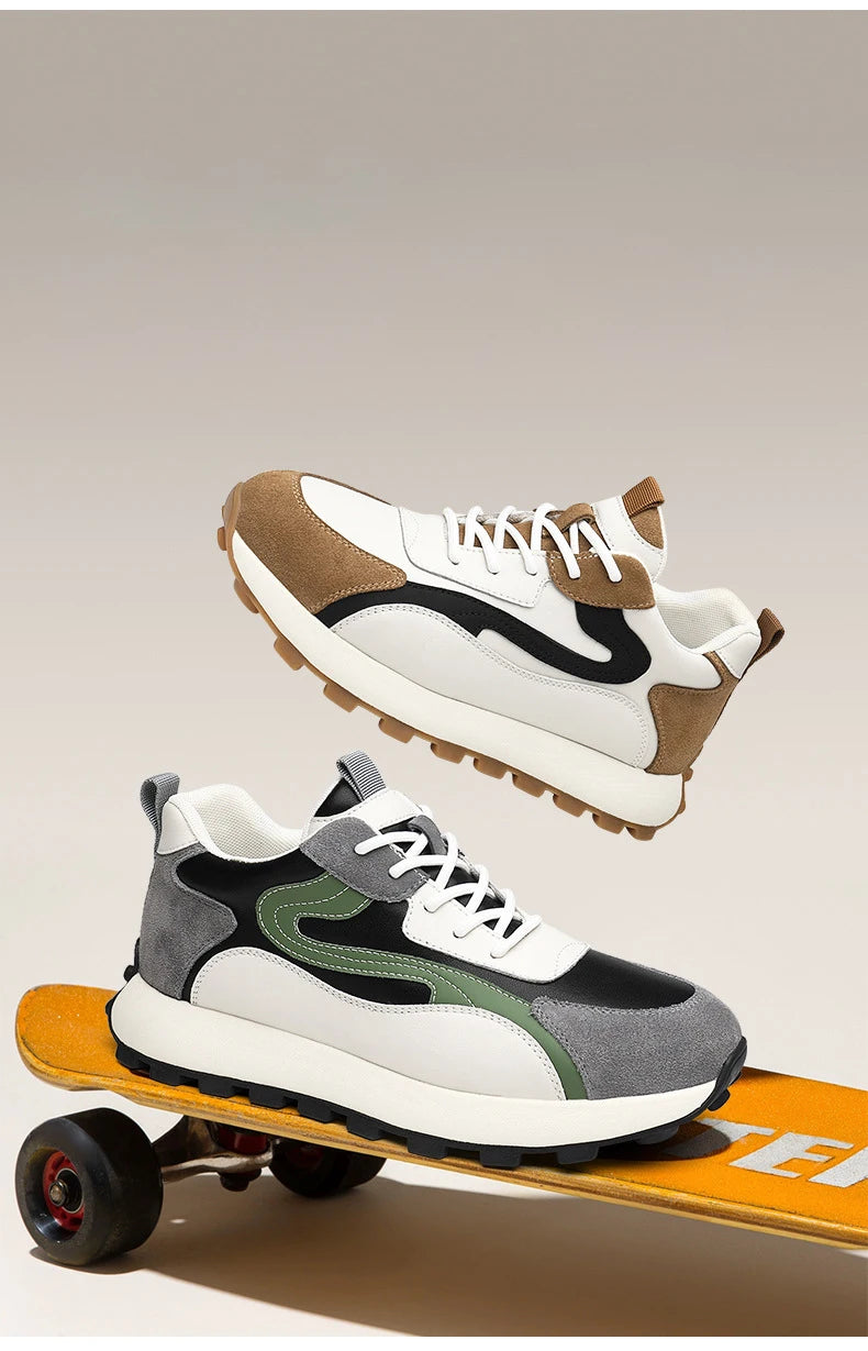 High Quality Flat/6/8 Cm Men Elevator Sneakers Summer Casual Trainers Height Increase Shoes Mesh Student Running Men Lift Shoes - Sun Studio