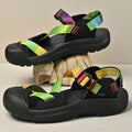 Summer New Handmade  Sandals Leisure Beach Shoes For womens  Outdoor Wading Shoes Man Breathable Casual Anti-collision Toe Flats - Sun Studio