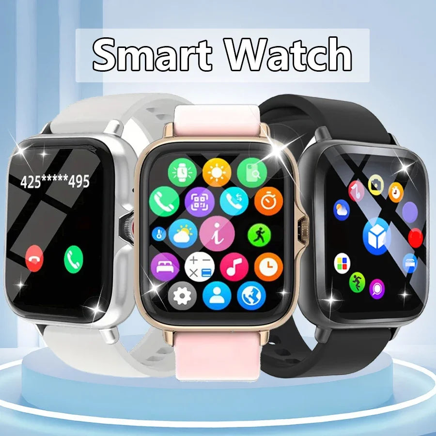 Smart watch, wireless calling /dial, Various APP Reminders,Suitable for men and women, sports watches,for iPhone/Andriod - Sun Studio