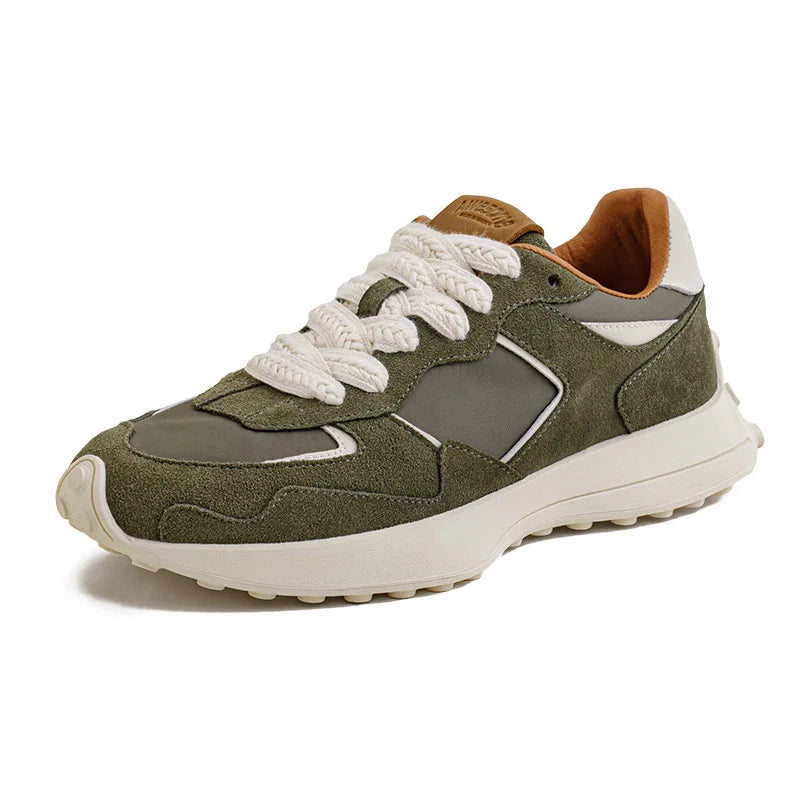 Maden Men's Casual Sports Jogging Sneakers Versatile Comfortable Breathable Shoes Rubber Sole Color-Blocked Shoes for Spring - Sun Studio