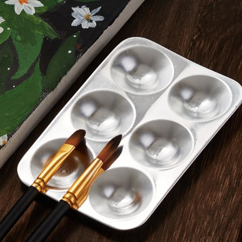 6 Well Paint Tray Palette Simple Color Palette Dish for Painting DIY Art Supplies - Sun Studio