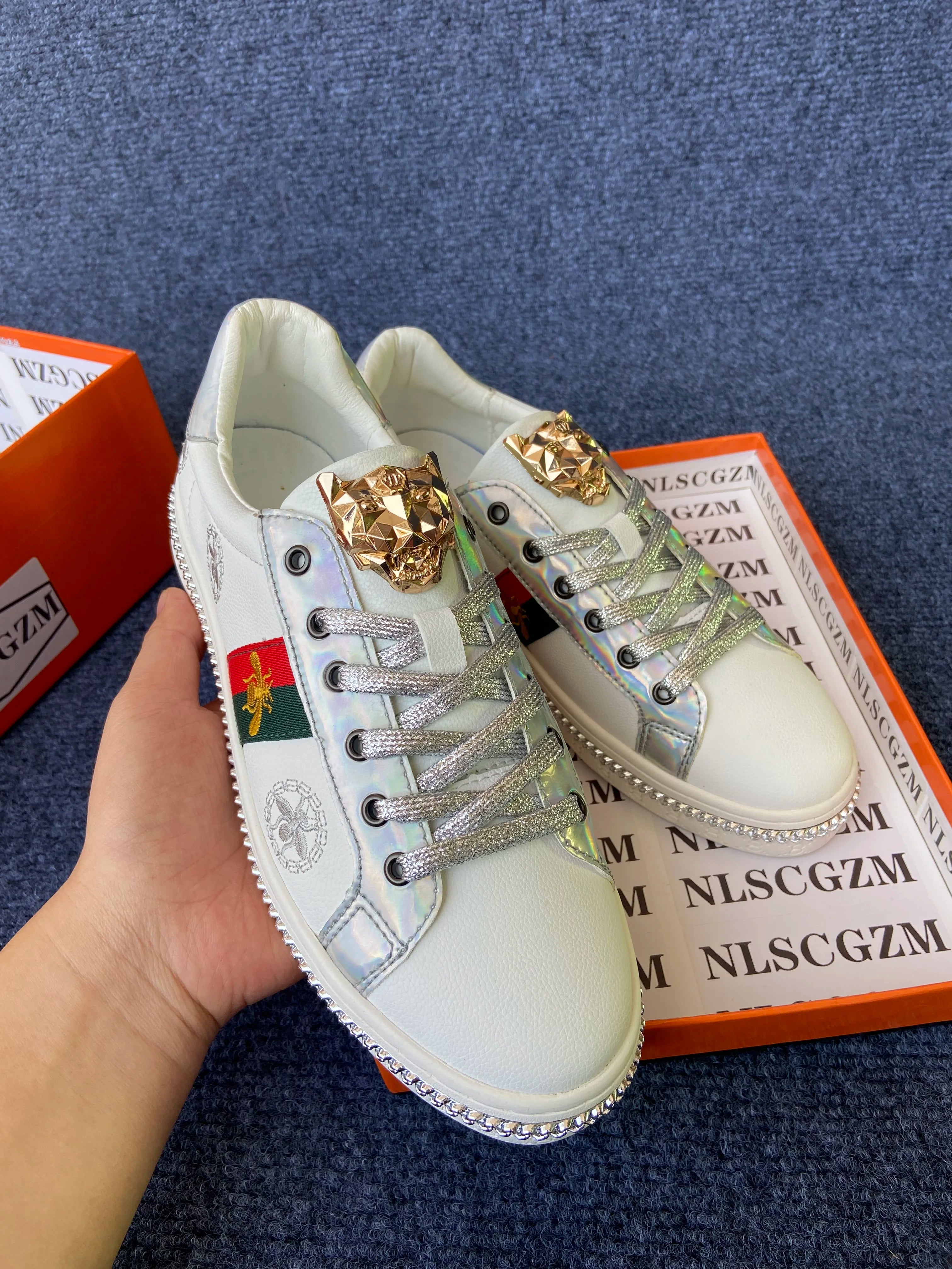 original shoes brand premium shoes for man high quality casual shoes for man casual sneakers for man trainers luxury black white - Sun Studio