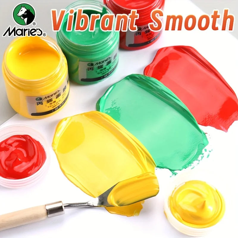 Marie's 1pc 100/300ml 3.38 oz/10.1 oz Sap Green Acrylic Paint,Acrylic Pigment for Wood,Rock,Painting Enthusiasts for Adults - Sun Studio