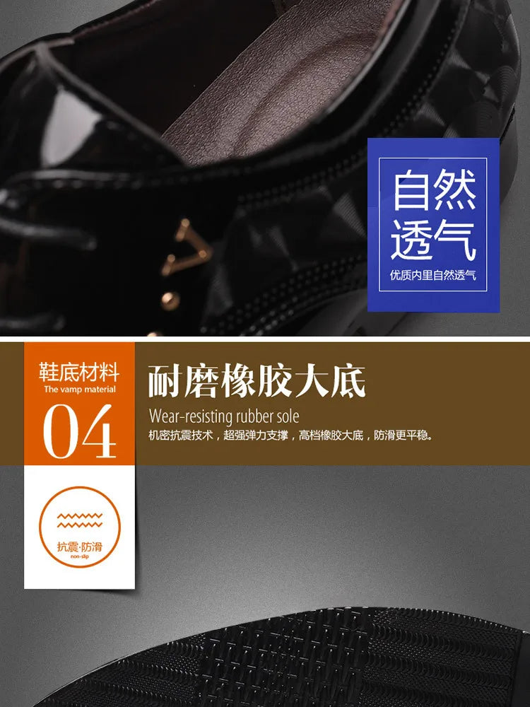 Oxfords Leather Men's Shoes Casual Dress Men Lace Up Breathable Formal Office for Man Big Size 38-48 Flats 2024 - Sun Studio