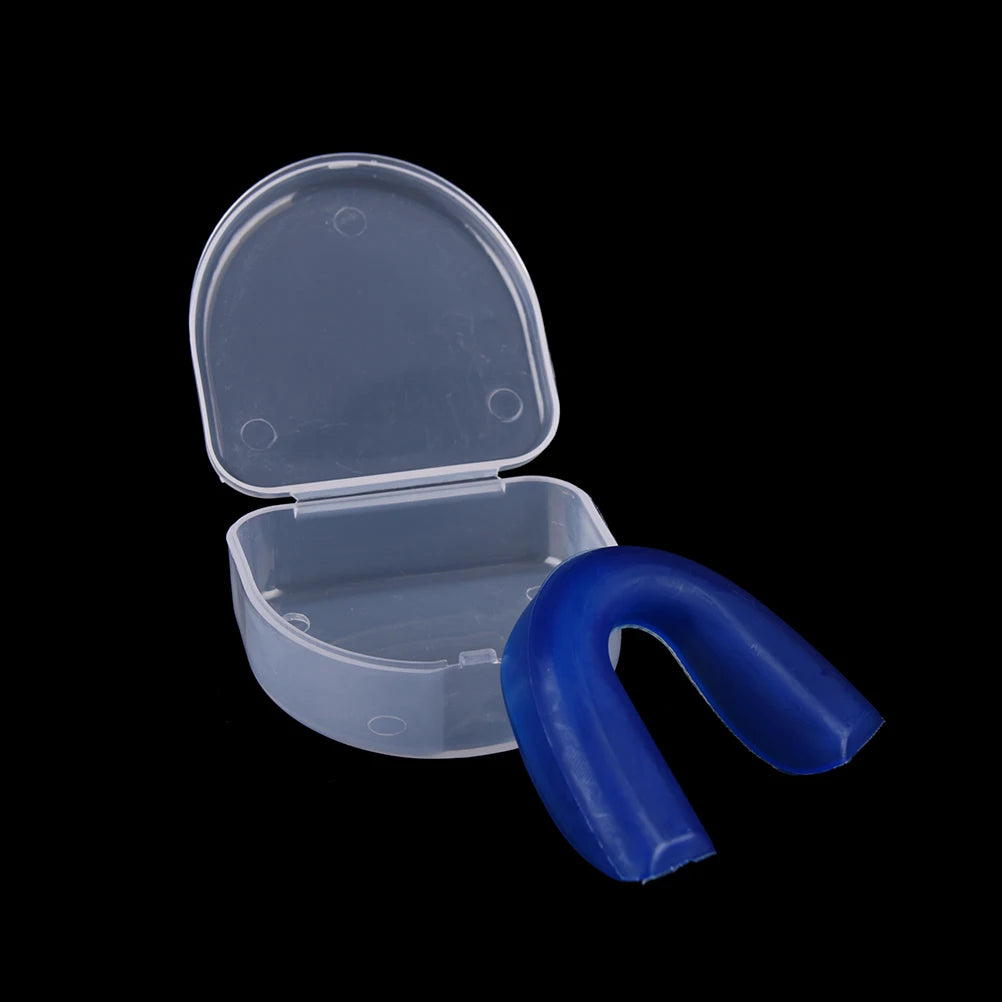 Sport Mouth Guard Teeth Protector Adults Mouthguard Tooth Brace Protection Basketball Rugby Boxing Karate With Plastic Case Box - Sun Studio
