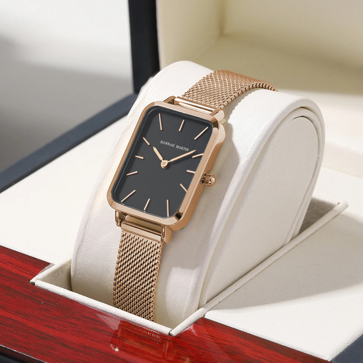 Rectangle Ultrathin Nordic Simple Style Japan Quartz Movement Fashion Stainless Steel Mesh Silvery Bracelet Belt Ladies Watches - Sun Studio