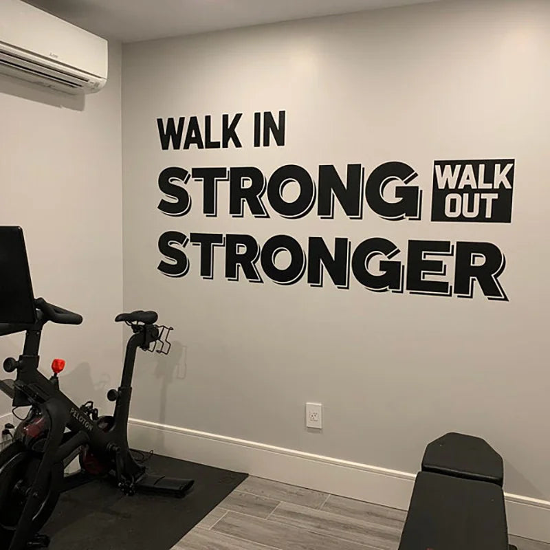 Gym Decor Ideas Home Gym, Be Stronger Than Your Excuses, Exercise, Train, Workout, Gym, Quotes, Gift  home office decor  2320 - Sun Studio
