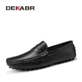 DEKABR Size 49 Men Casual Shoes Fashion Men Shoes Genuine Leather Men Loafers Moccasins Slip On Men's Flats Male Driving Shoes - Sun Studio