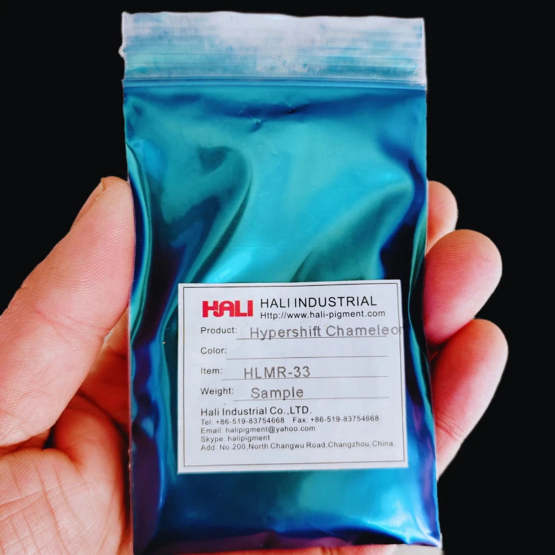 1G/Jar Super Chameleon Automotive Paint Pigment Powder Hypershift Chameleon Pigment Colorshift Blue/Red/Purple Item:HLMR-46