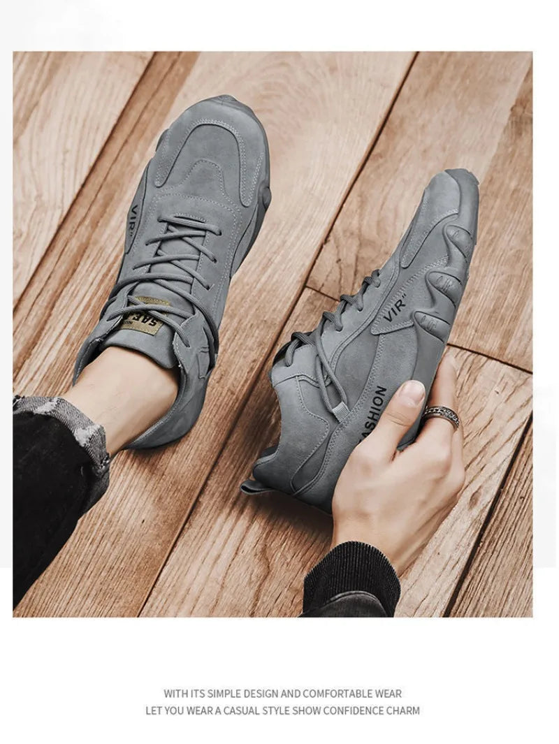 Outdoor Fashion Men's Shoes Loafers Comfort Walking Vulcanzed Sneakers Men Original Men's Ankle Boot Non Slip Work Shoes for Men - Sun Studio
