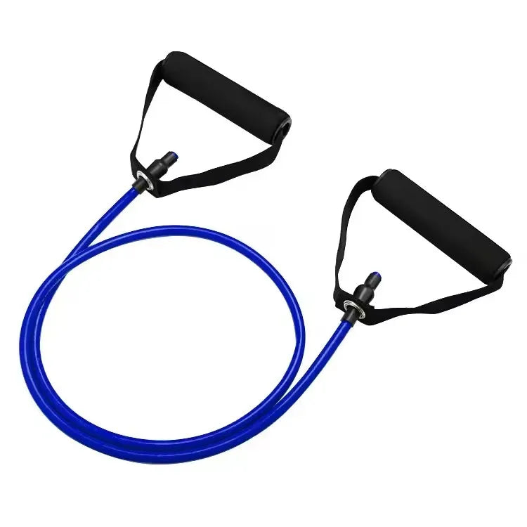 5 Levels Resistance Bands with Handles Men Yoga Pull Rope Elastic Fitness Exercise Tube Band for Home Workouts Strength Training - Sun Studio