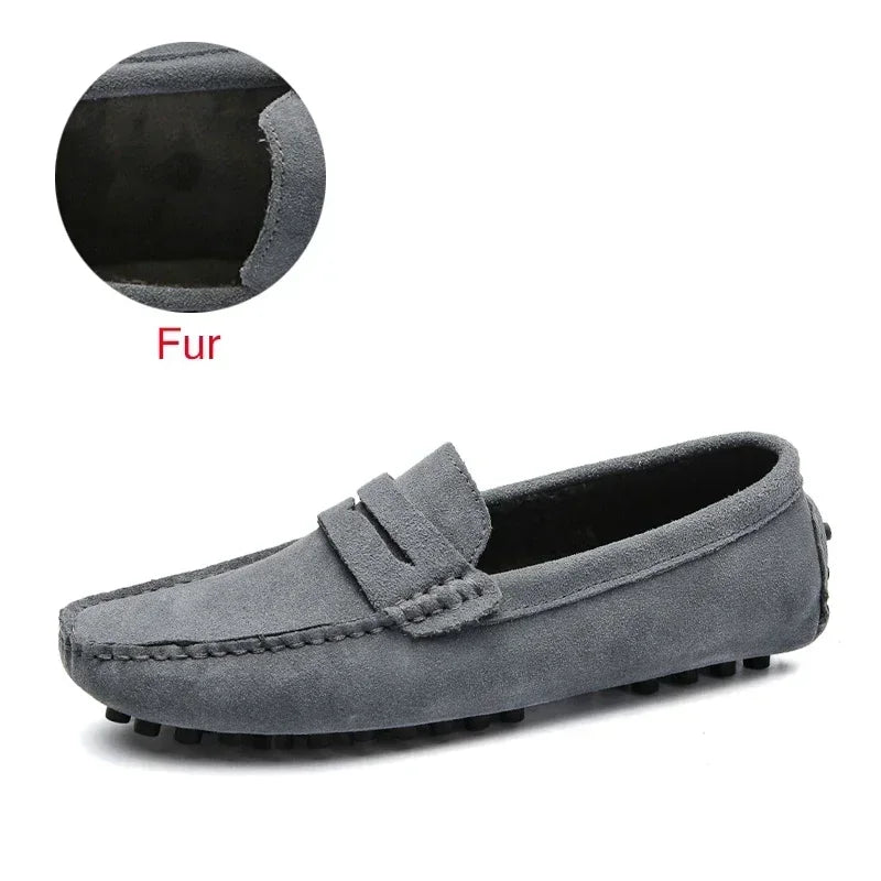 DEKABR Size 49 Men Casual Shoes Fashion Men Shoes Genuine Leather Men Loafers Moccasins Slip On Men's Flats Male Driving Shoes - Sun Studio