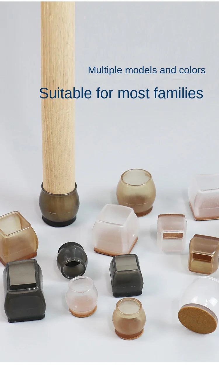 16Pcs Silicone Furniture Non-Slip Legs Pads Chair Leveling Feet Mat Hardwood Floors From Scratches Protectors Mat Home Decor - Sun Studio