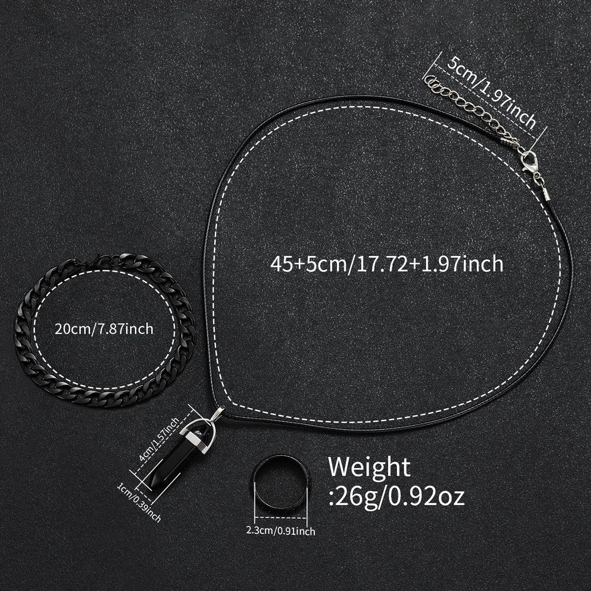 4PCS Fashion Men Business Watches Jewelry Set Casual Arabic Dial Male Leather Strap Quartz Wristwatch Reloj Hombre (Without Box) - Sun Studio