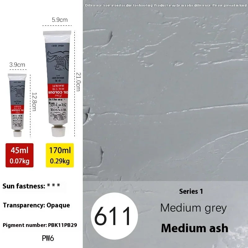 45ml Oil Paint Transparent Tube Fast Drying White Gold Silver Professional Color Painting Supplies For Artists Student Beginners