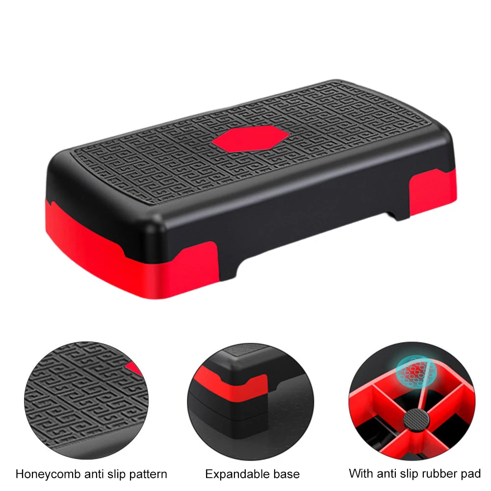 Fitness Height Step Pedal Aerobic Fitness Stepper Cardio Pedal Exerciser Stable 200KG Load Home Training Gym Exercise Foot Pedal - Sun Studio