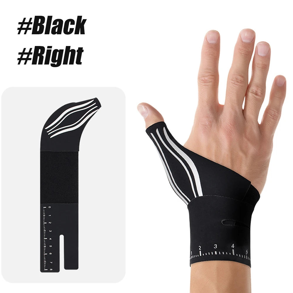 1PCS 2-in-1 Ultra-Thin Thumb & Wrist Brace - Adjustable Compression for Carpal Tunnel, Trigger Thumb, Tendonitis & Ulnar Support - Sun Studio