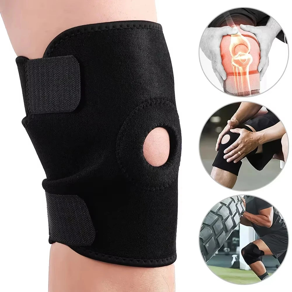 1 piece of sports and fitness knee pad, knee cap with adjustable knee support - Sun Studio