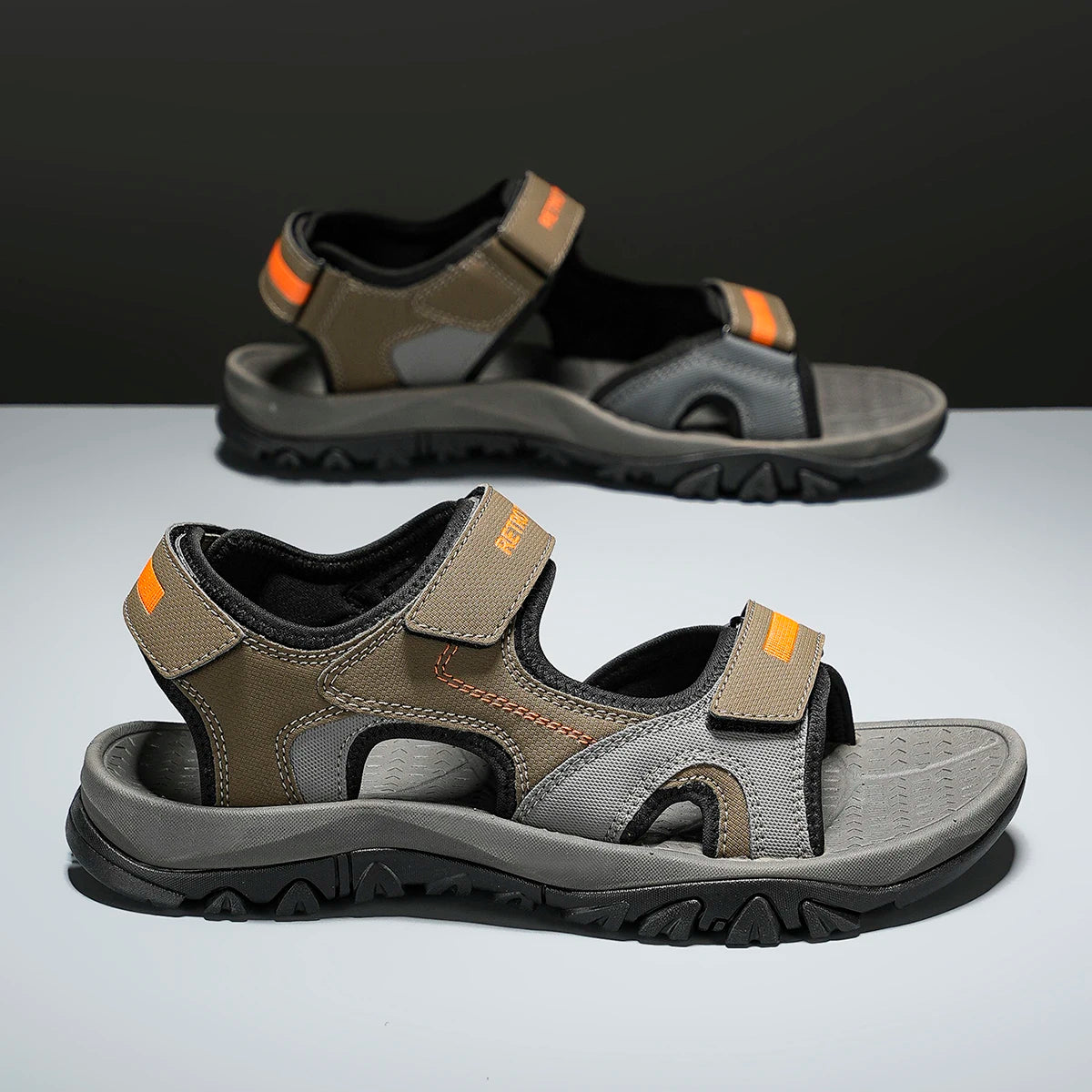 Summer New Sandals Men's Water Beach Breathable Quick Drying Shoes Comfortable Flat Bottom Non slip Sandals Driving Shoes - Sun Studio