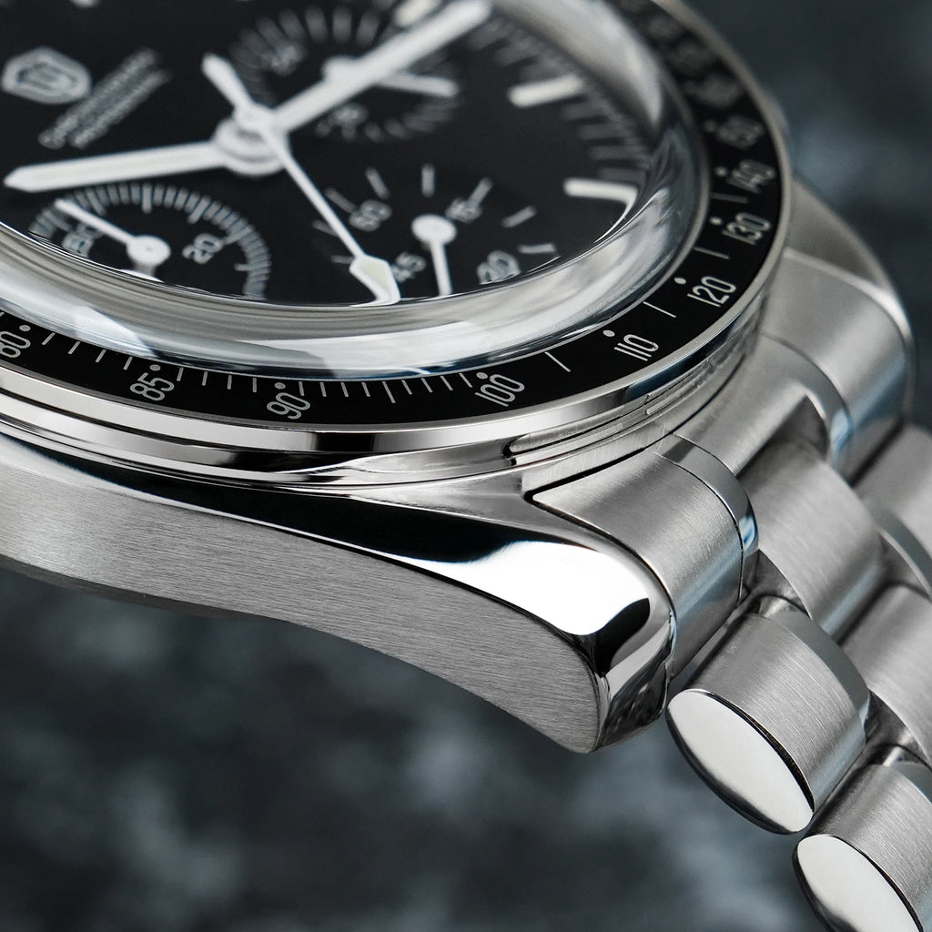 Watchdives WD1863 Sports Chronograph Watch VK63 Sweep Mechanical Quartz Watches Bubble Sapphire Mirror Waterproof 100M Men Watch - Sun Studio