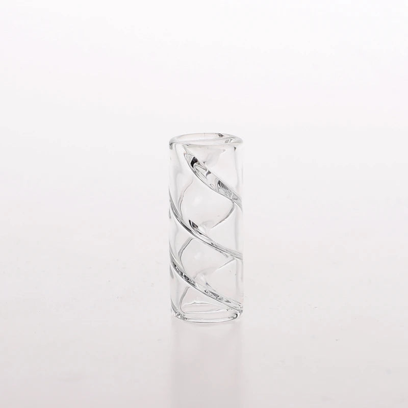 In Stock Retail 5pcs/Box Set Spiral Blue Color Glass Tube Tips/Manufacturer Supply Filter Glass Tips/Mini Glass Filter Tips - Sun Studio