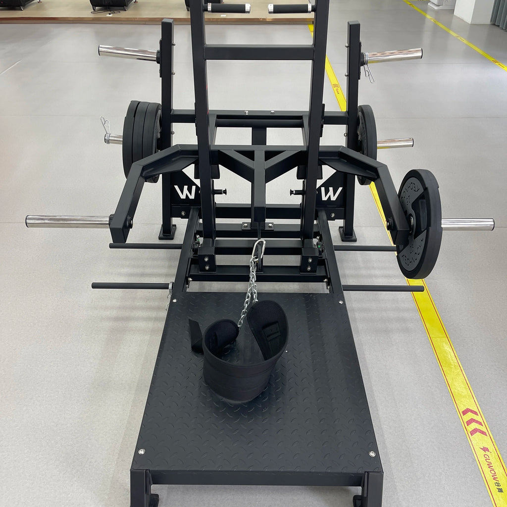 Customized Promotion Gym Weight Machine For Selected Muscle Exercises Steel Hip Belt Squat With Arm Function Safety Features - Sun Studio