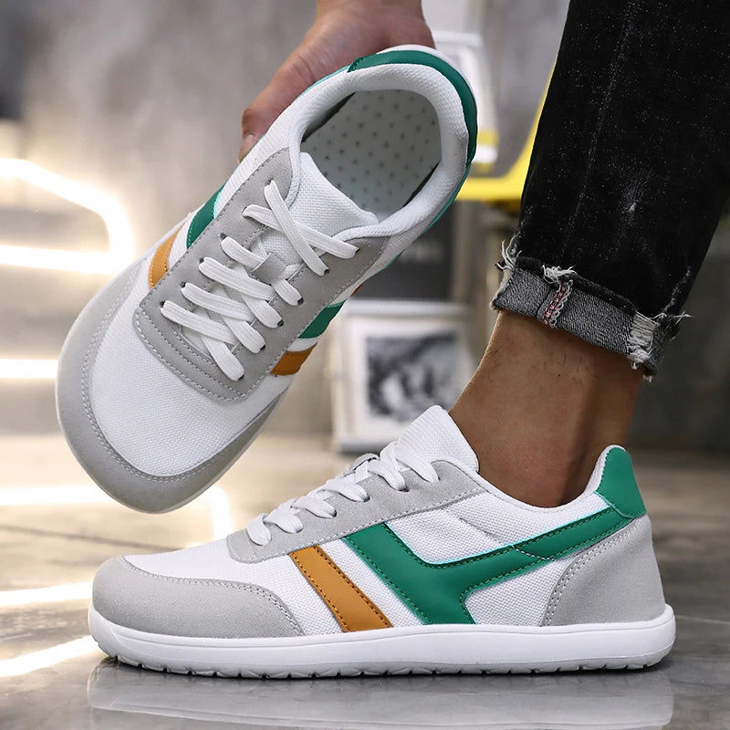 Men's Wide Toe Box Barefoot Shoes Minimalist Sports Shoes with Zero Drip Soles The Best Breathable Mesh Designer Men's Running - Sun Studio