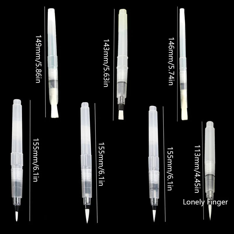 7/14pcs Watercolor Brush Pens Refillable Watercolor Brush Pens Water Paint Brushes For Watercolor Painting - Sun Studio
