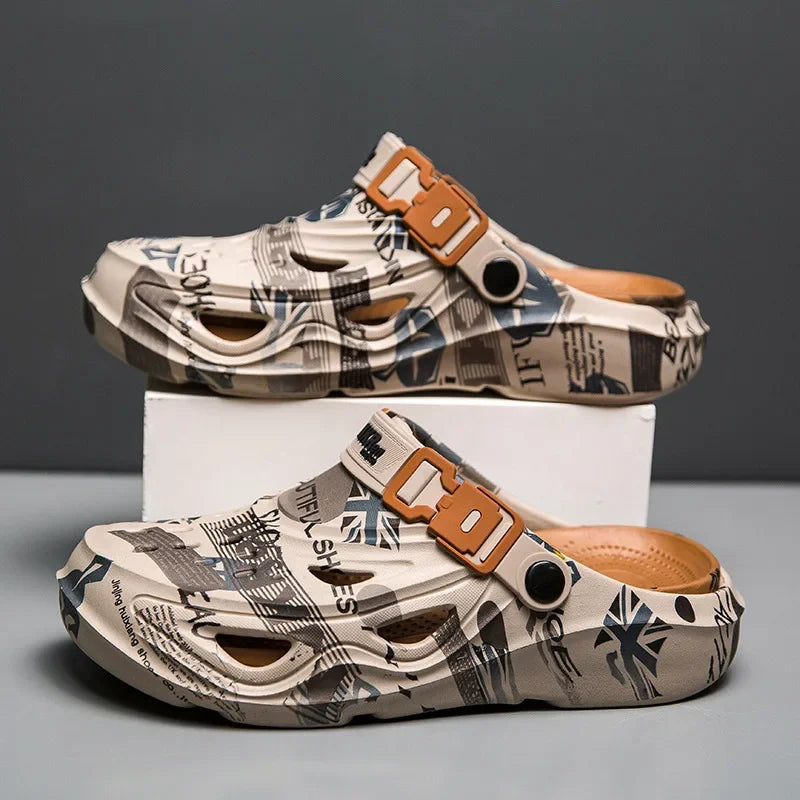 Men's Summer Outdoor Sporty Thick-Heeled Sandals Big Size 46 Head-To-Toe Dual-Purpose Beach Shoes Comfortable Wearing Experience - Sun Studio