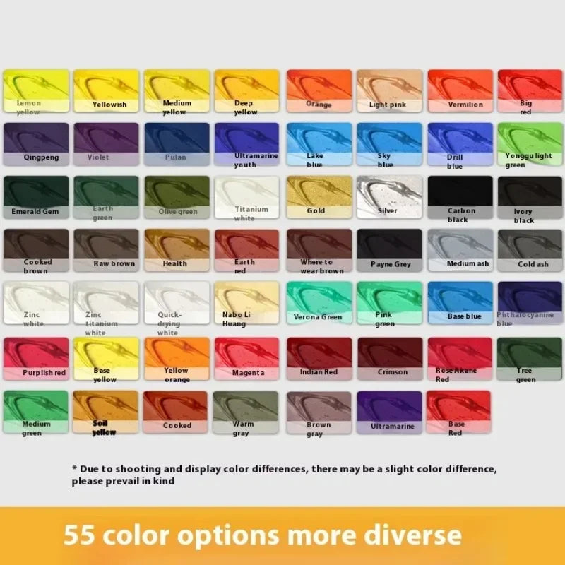45ml Oil Paint Transparent Tube Fast Drying White Gold Silver Professional Color Painting Supplies For Artists Student Beginners - Sun Studio