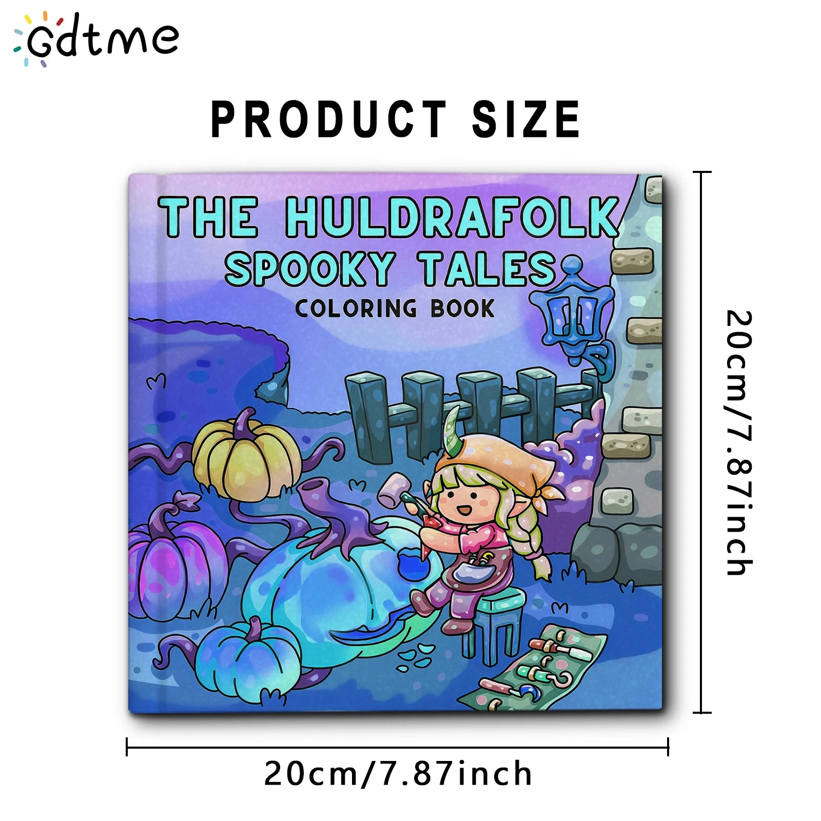 THE SPOOKY TALES Bold-easy Patterns Coloring Book for Adults Cute Drawing Book Perfect Gift for Party and Birthday - Sun Studio