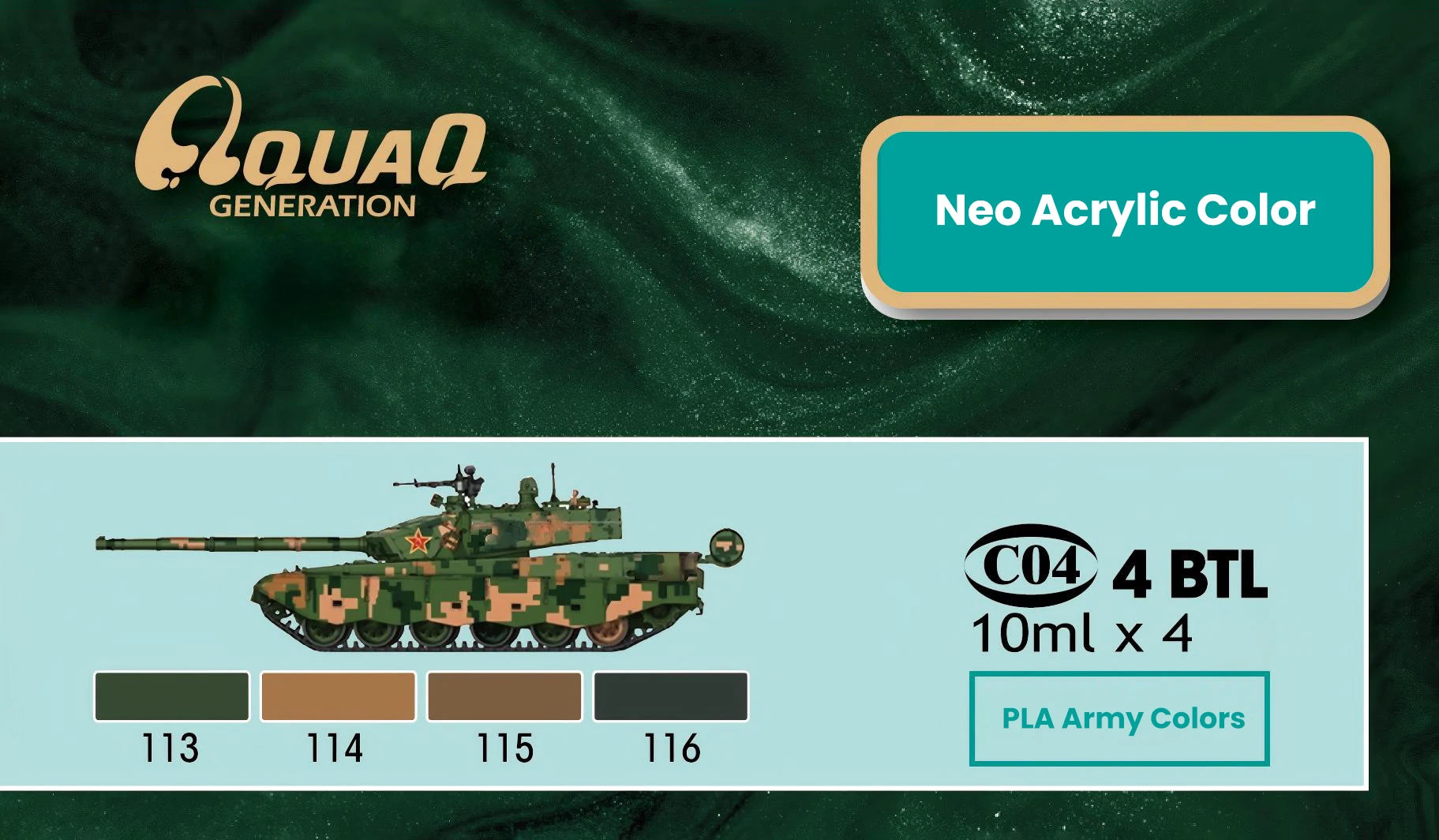 4 Bottle/Set New Graffiti Military Model Painting Pigment  Green Safety Resin Product Material Water-Based Spraying Pigments - Sun Studio