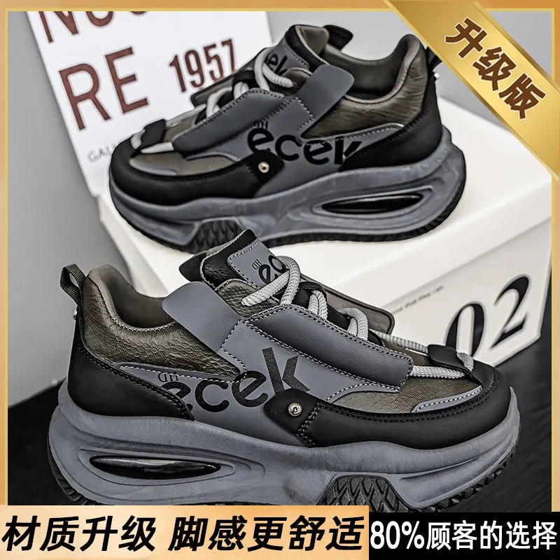 New Youth Thick Bottom Casual Sneakers Korean Edition Men's Versatile Breathable Running Shoes High Quality Zapatos para hombres - Sun Studio