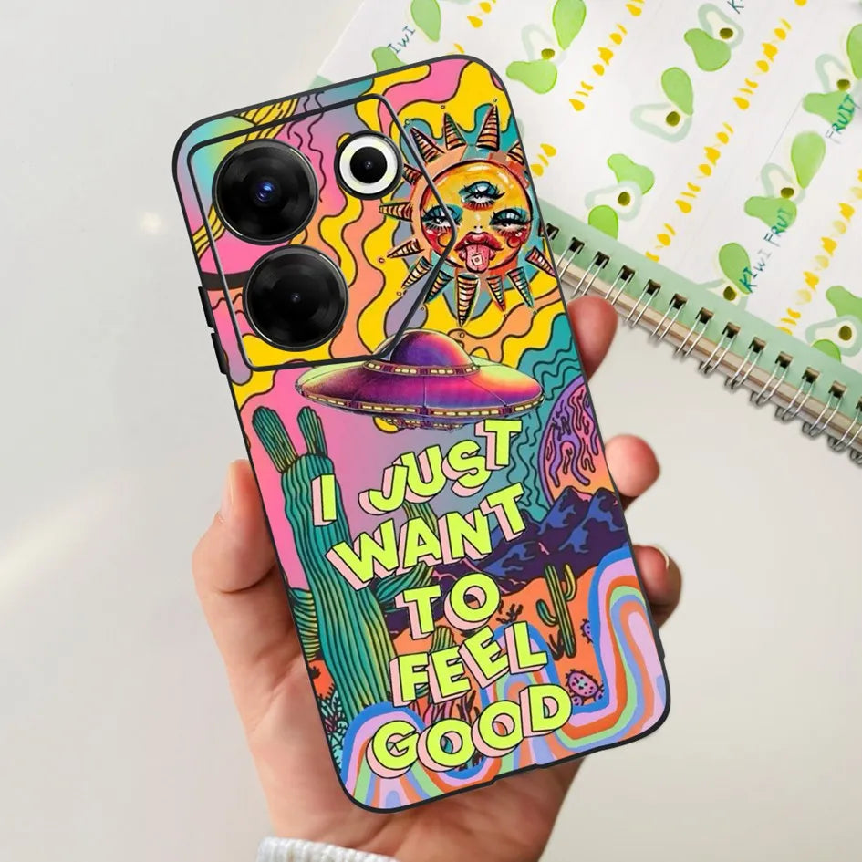 For Tecno Camon 20 Pro 5G Case 2023 Cute Love Heart Football Slim Cover Soft Silicone Funda For Tecno Camon20 Pro 5G CK8n Bumper - Sun Studio