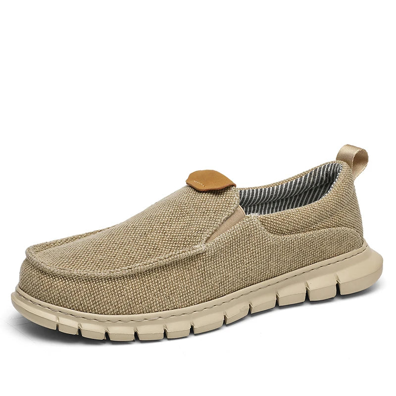 New Men Canvas Shoes Fashion Men's Casual Shoes Light Non-slip Loafer Washed Denim Flat shoes Outdoor Sneakers Vulcanized Shoes - Sun Studio